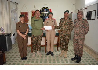 SUO Divyanshu received Best Cadet award(Academic) of 4500/- from CO Col. MS Sachdev on 22nd July, 2025.