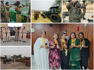 NCC Cadets during Army Attachment Camp at 53 Med Regt. from 16th June, 2025 to 25th June, 2025.