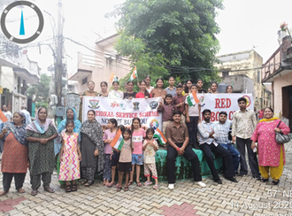 NSS Volunteers and Red Ribbon Conduct ‘Har Ghar Tiranga’ Campaign in Nussi Village